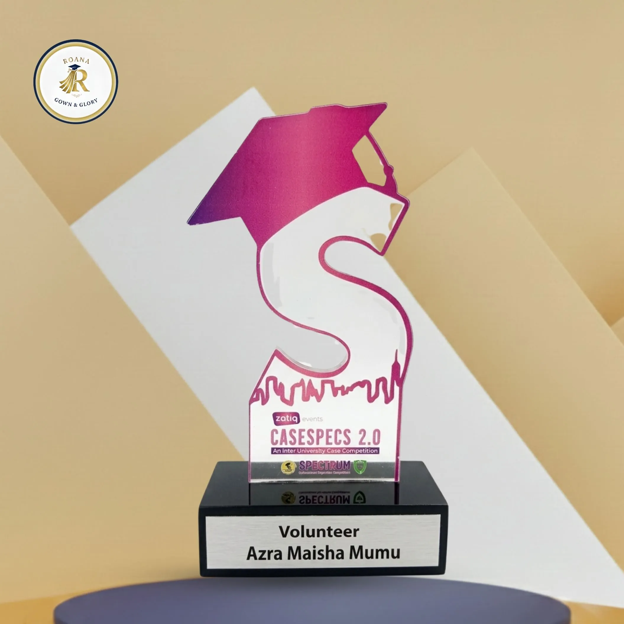 Year Celebration Acrylic Trophy  4